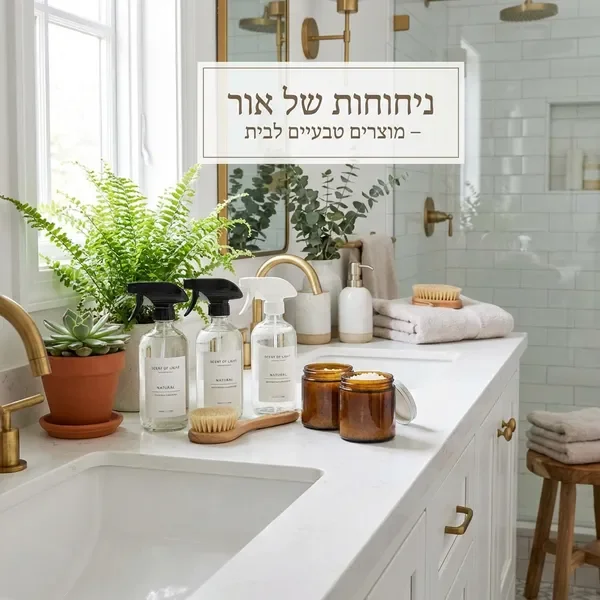 מוצרי ניקיון לאמבטיה מחומרים טבעיים